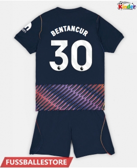Günstige Tottenham Hotspur Rodrigo Bentancur #30 Auswärts Trikotsatzt Kinder 2026-27 Kurzarm (+ Kurze Hosen)